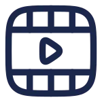 Video Frame Play Horizontal SVG Icon